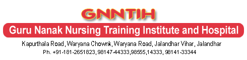 Name and Logo of Guru Nanak Nursing Institute & Hospital (GNNTIH) Jalandhar